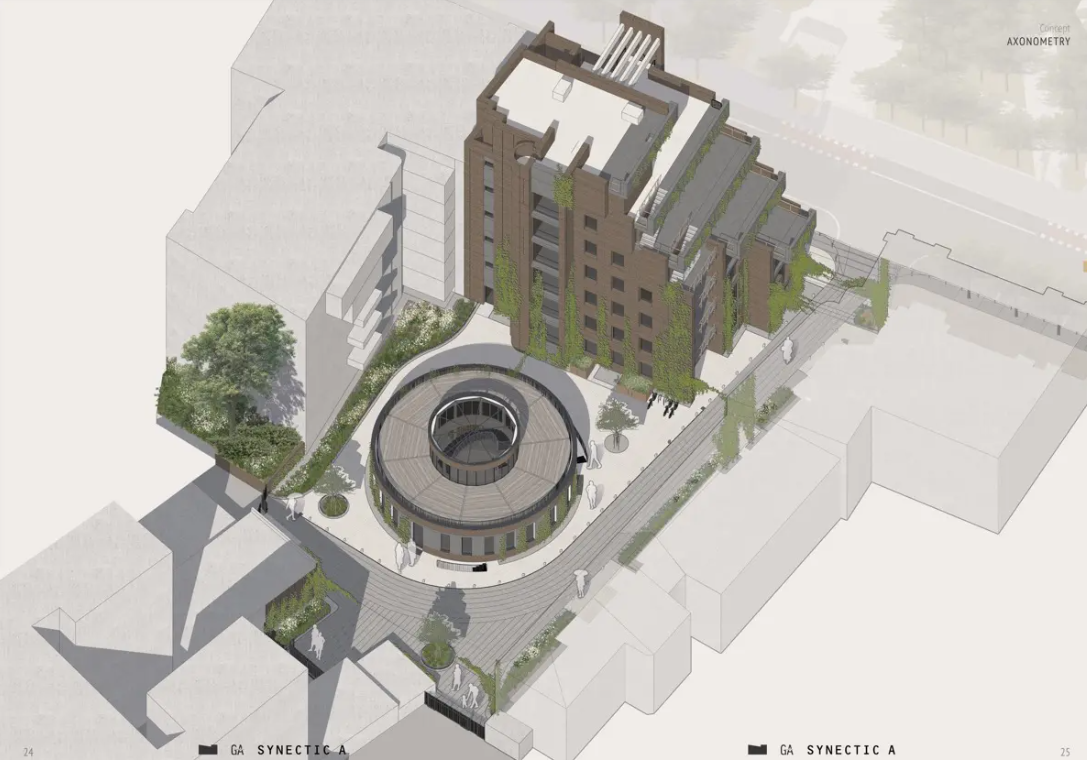 &quot;Живая стена&quot; в центре Киева. Архитекторы показали проект обновления одного из общественных пространств